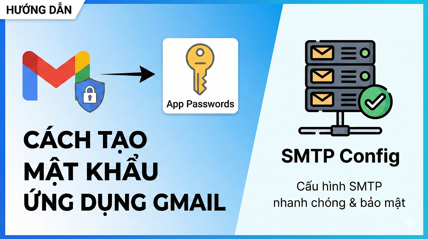 Cách tạo mật khẩu ứng dụng Gmail để cấu hình SMTP 1 tao Mk app gmail