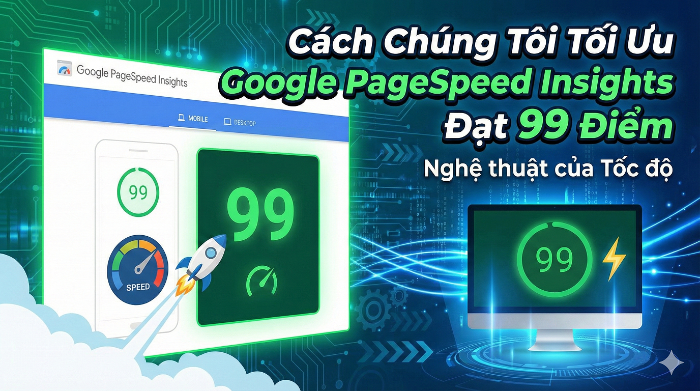 Cách chúng tôi tối ưu Google PageSpeed Insights đạt 99 điểm - Nghệ thuật của tốc độ 1 toi uu google speed